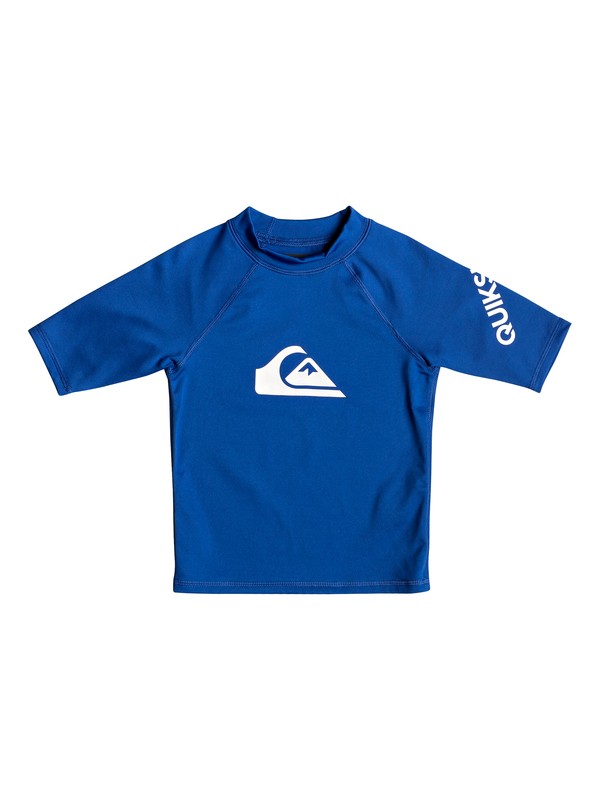 quiksilver, Boy's 2-7 All Time Short Sleeve UPF 50 Rashguard, ELECTRIC ROYAL (prm0) 0 Boy's 2-7 All Time Short Sleeve UPF 50 Rashguard Purple EQKWR03049 Quiksilver
