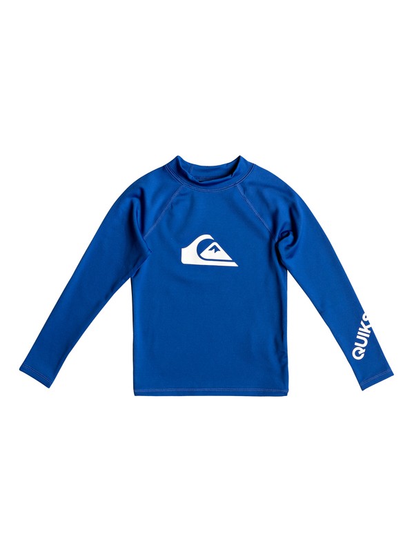 quiksilver, Boy's 2-7 All Time Long Sleeve UPF 50 Rashguard, ELECTRIC ROYAL (prm0) 0 Boy's 2-7 All Time Long Sleeve UPF 50 Rashguard Purple EQKWR03050 Quiksilver