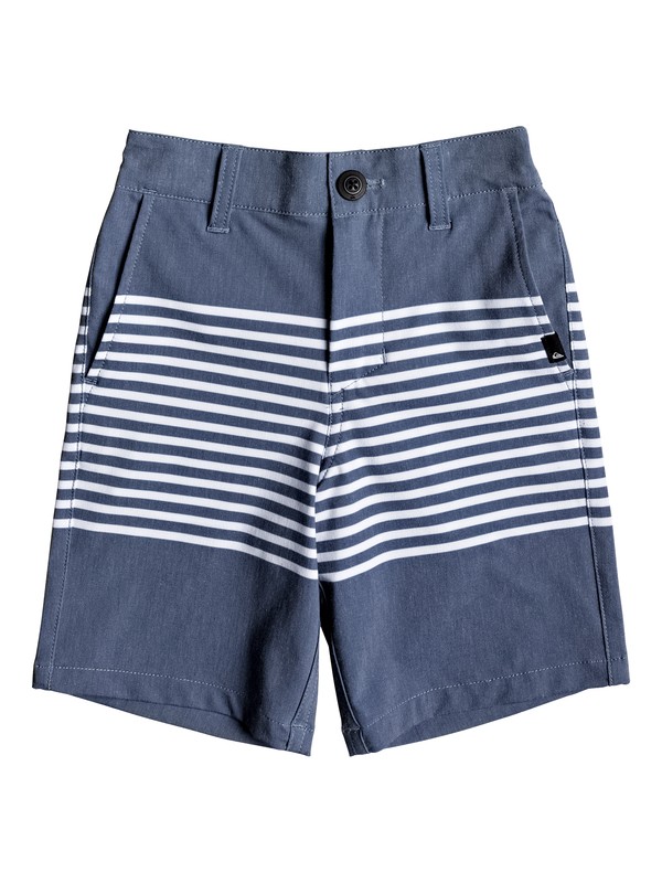 quiksilver, Boy's 2-7 Echo Stripe Amphibian 14" Shorts, ESTATE BLUE (bsw6) 0 Boy's 2-7 Echo Stripe Amphibian 14" Shorts EQKWS03124 Quiksilver