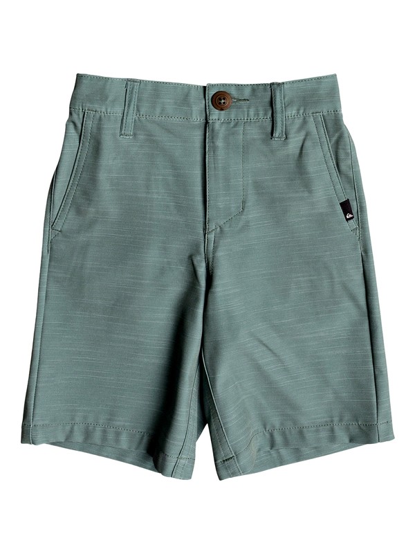 quiksilver, Boys 2 - 7 Union Slub 14" Amphibian Shorts, SEAWEED (gnb0) 0 Boys 2 - 7 Union Slub 14" Amphibian Shorts Green EQKWS03144 Quiksilver