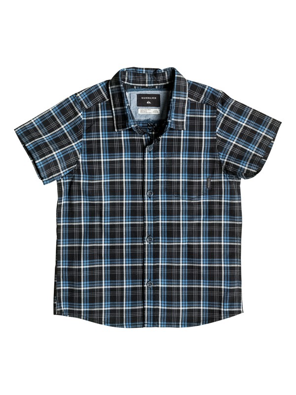 quiksilver, EVERYDAY CHECK SS BOY, CHECK BLACK (kvj1) 0 EVERYDAY CHECK SS BOY EQKWT03076 Quiksilver