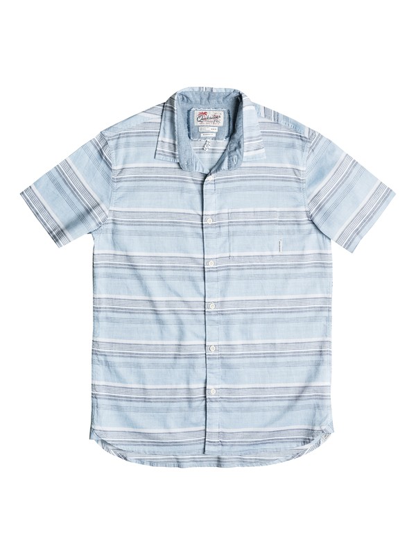 quiksilver, Boy's 2-7 The Aventail Short Sleeve Shirt, THE AVENTAIL CAPTAIN BLUE (bme3) 0 Boy's 2-7 The Aventail Short Sleeve Shirt EQKWT03077 Quiksilver