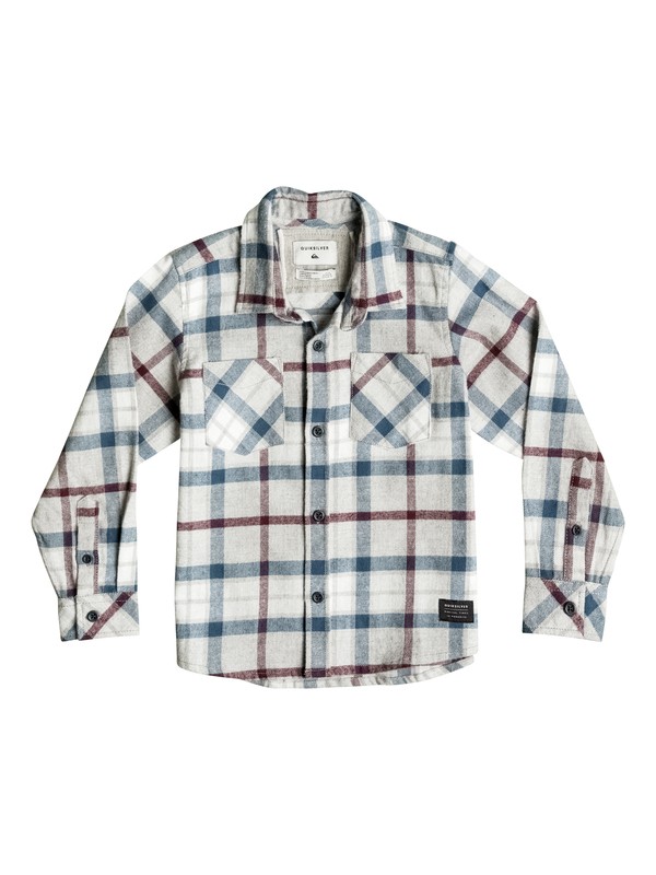 quiksilver, Boy's 2-7 Fitzthrower Flannel Long Sleeve Shirt, FITZTHROWER LGH (sgr1) 0 Boy's 2-7 Fitzthrower Flannel Long Sleeve Shirt EQKWT03080 Quiksilver
