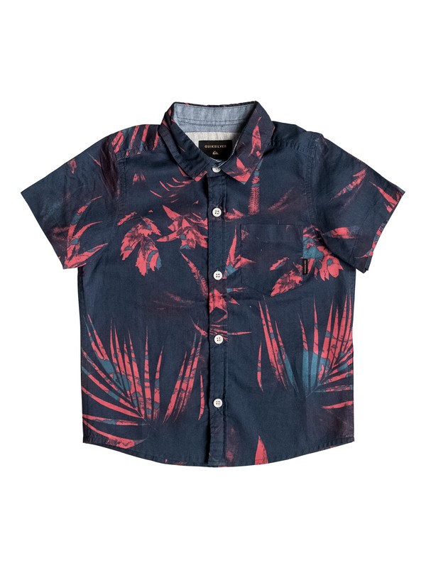 quiksilver, Everyday - Short Sleeve Shirt, NAVY BLAZER PRINT (byj6) 0 Everyday - Short Sleeve Shirt EQKWT03104 Quiksilver