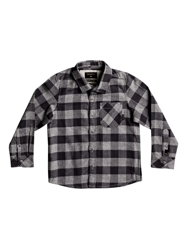 quiksilver, Motherfly Flannel - Chemise à manches longues, TARMAC MOTHERFLY (kta1) 0 Motherfly Flannel - Chemise à manches longues Noir EQKWT03118 Quiksilver