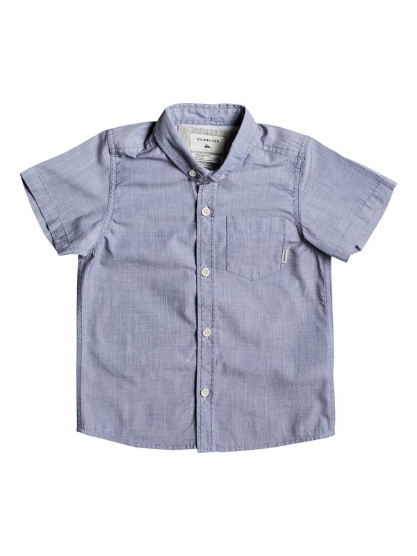 quiksilver, Boy's 2-7 Everyday Wilsden Short Sleeve Shirt, DARK DENIM (brq0) 0 Boy's 2-7 Everyday Wilsden Short Sleeve Shirt Blue EQKWT03121 Quiksilver
