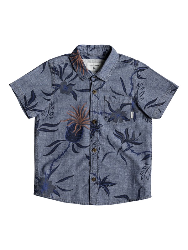 quiksilver, Shakka Mate - Chemise à manches courtes, BLUE USED SHAKKA MATE (byl6) 0 Shakka Mate - Chemise à manches courtes Bleu EQKWT03128 Quiksilver