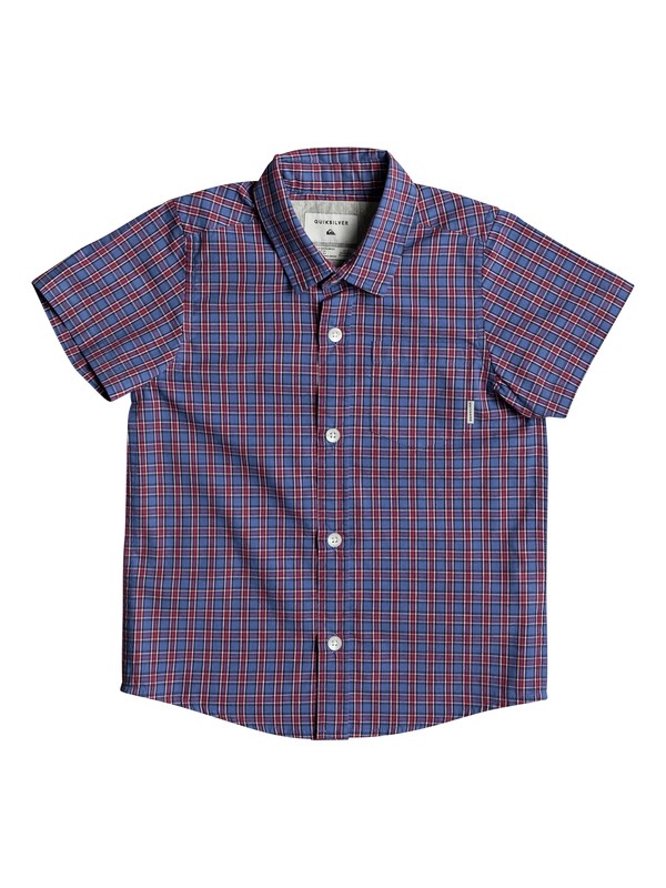 quiksilver, Boys 2 - 7 Sun Rythm Short Sleeve Shirt, BRIGHT COBALT SUN RYTHM (bpc1) 0 Boys 2 - 7 Sun Rythm Short Sleeve Shirt Blue EQKWT03131 Quiksilver