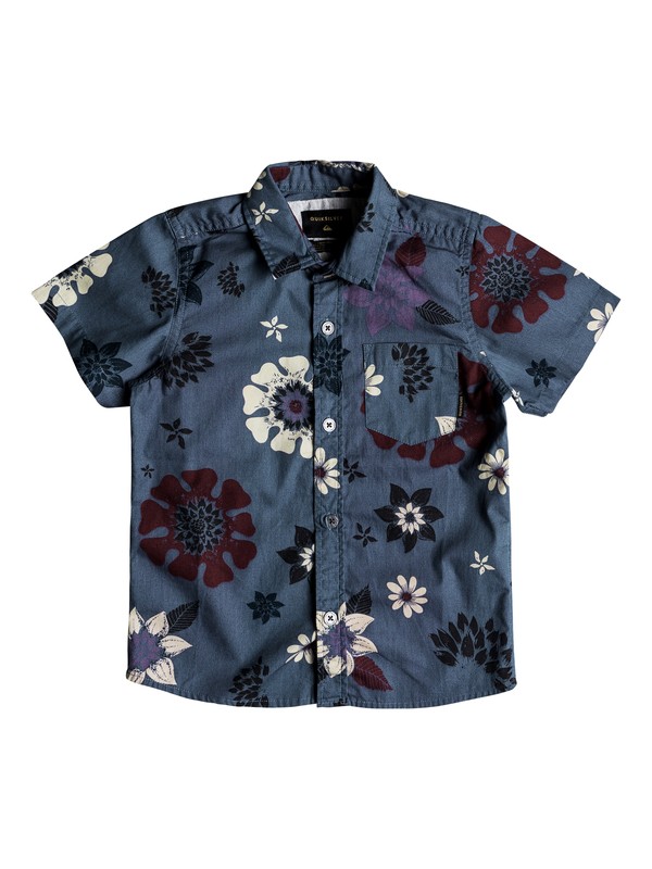 quiksilver, SUNSET FLORAL BOY, VINTAGE INDIGO SUNSET FLORAL S (byl6) 0 SUNSET FLORAL BOY EQKWT03134 Quiksilver