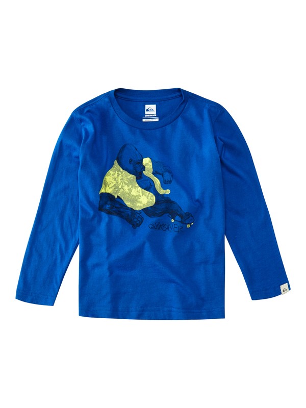 quiksilver, Ls Qs Tee Boy G14, OLYMPIAN BLUE (bqz0) 0 Ls Qs Tee Boy G14 EQKZT03004 Quiksilver