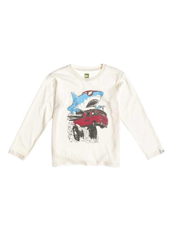 quiksilver, Ls Organic Tee Boy L15, OFFWHITE (wbk0) 0 Ls Organic Tee Boy L15 EQKZT03007 Quiksilver