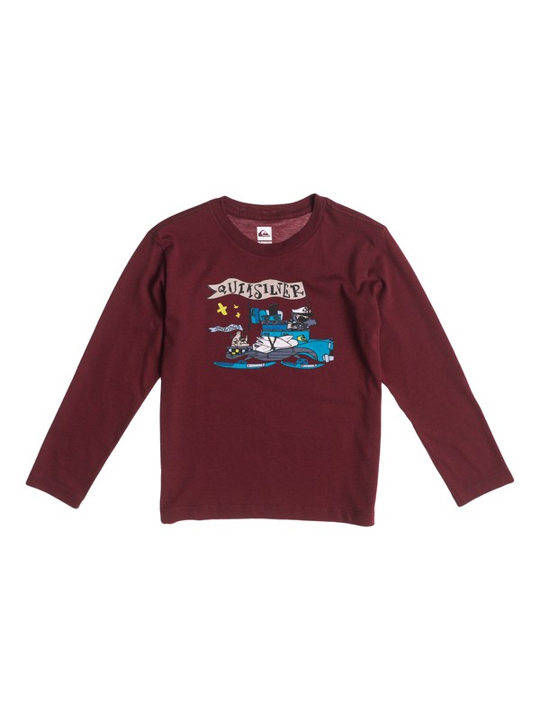 quiksilver, Ls Organic Tee Boy L17, CABERNET (rzf0) 0 Ls Organic Tee Boy L17 EQKZT03009 Quiksilver