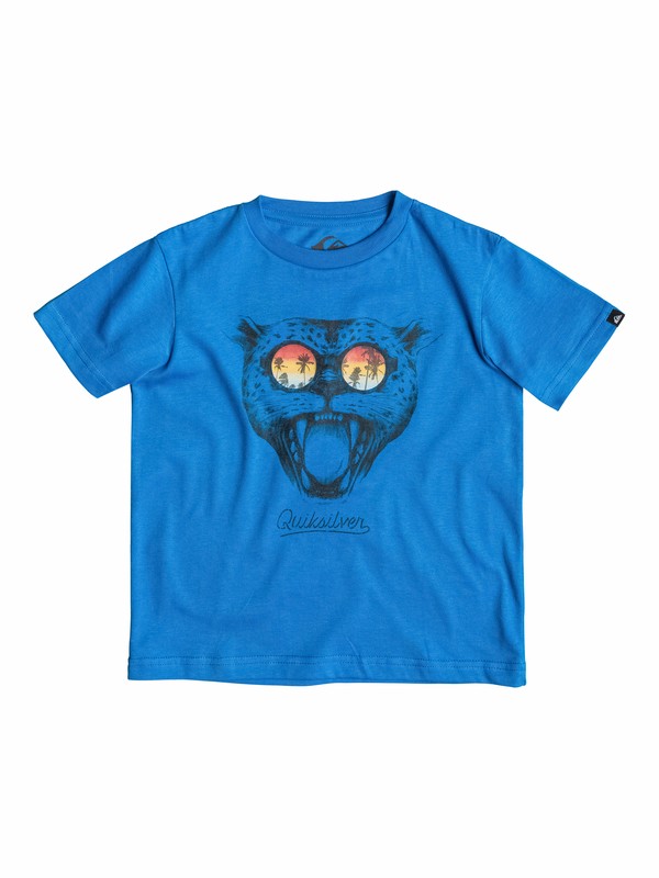 quiksilver, Classic Sunset Cat - T-shirt, VICTORIA BLUE (bqn0) 0 Classic Sunset Cat - T-shirt EQKZT03026 Quiksilver