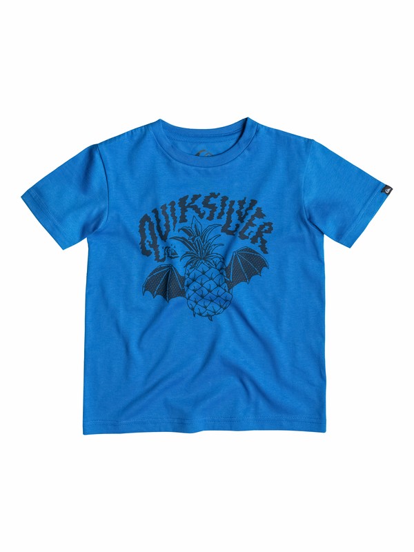 quiksilver, Classic Flying Pineapple - T-shirt, VICTORIA BLUE (bqn0) 0 Classic Flying Pineapple - T-shirt EQKZT03028 Quiksilver