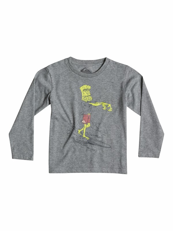 quiksilver, Classic Dead Log - T-shirt manches longues, MEDIUM GREY HEATHER (kpvh) 0 Classic Dead Log - T-shirt manches longues EQKZT03031 Quiksilver