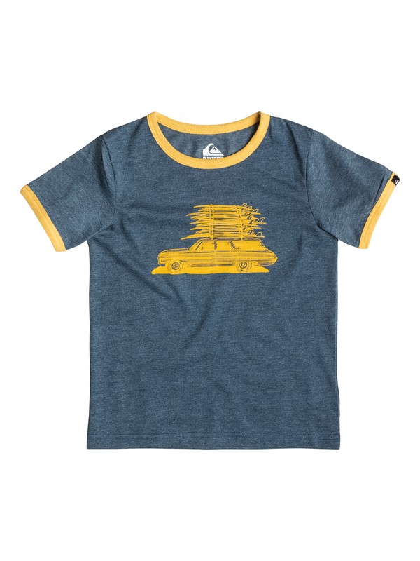 quiksilver, Heather Board Wagon - T-shirt, DARK DENIM HEATHER (bsah) 0 Heather Board Wagon - T-shirt EQKZT03057 Quiksilver