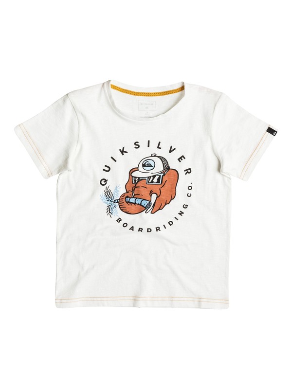 quiksilver, Slub Bobo - Tee-Shirt, SNOW WHITE (wbk0) 0 Slub Bobo - Tee-Shirt EQKZT03083 Quiksilver
