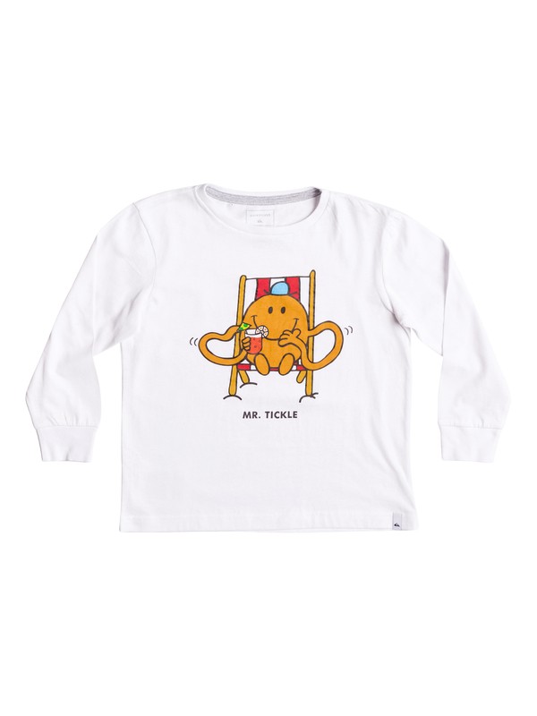 quiksilver, Mr Tickle - Superweiches Langarmshirt, WHITE (wbb0) 0 Mr Tickle - Superweiches Langarmshirt Weiss EQKZT03120 Quiksilver