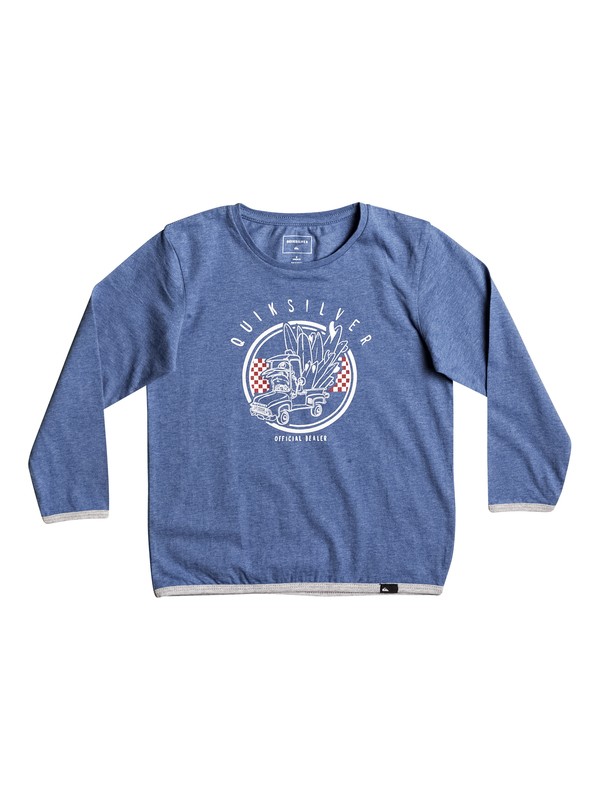 quiksilver, Classic Official Deal - T-Shirt à manches longues, TURKISH SEA HEATHER (bqsh) 0 Classic Official Deal - T-Shirt à manches longues EQKZT03126 Quiksilver