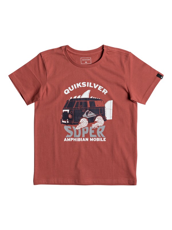 quiksilver, Classic Amphibian - T-Shirt, MINERAL RED (mmz0) 0 Classic Amphibian - T-Shirt Pink EQKZT03189 Quiksilver