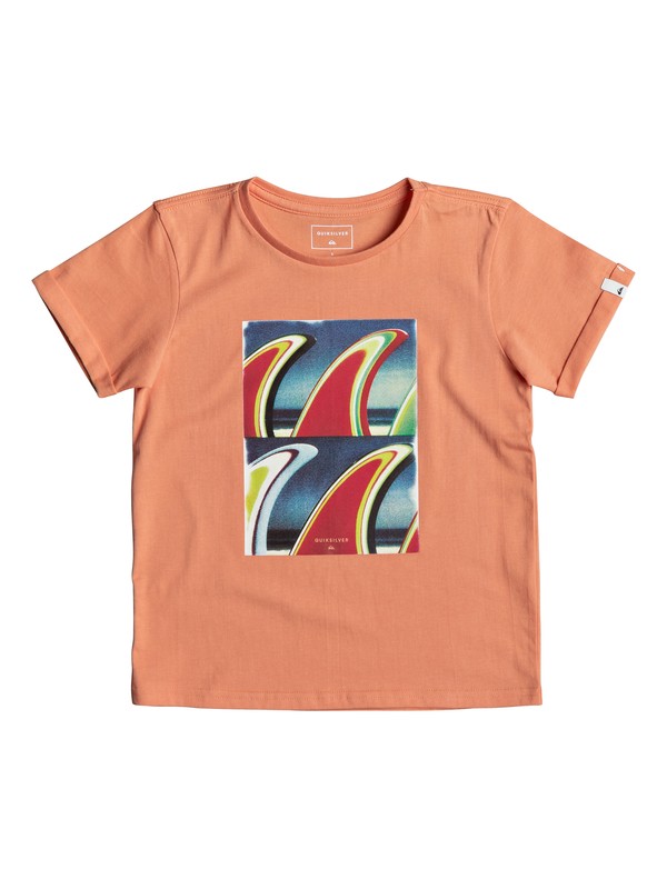 quiksilver, Classic Fin Fanatic - T-Shirt for Boys 2-7, CADMIUM ORANGE (nhj0) 0 Classic Fin Fanatic - T-Shirt for Boys 2-7 Orange EQKZT03192 Quiksilver