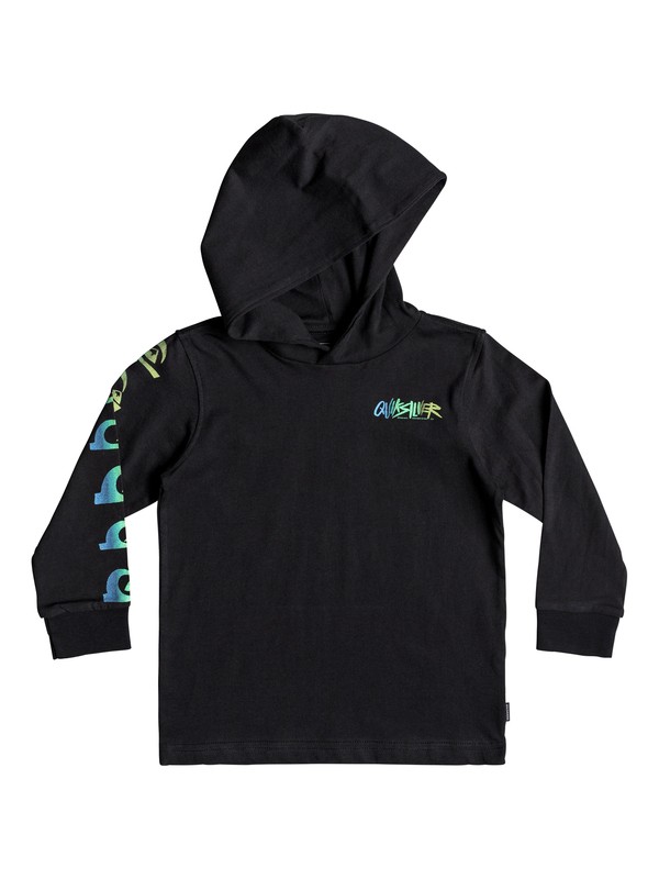 quiksilver, ROUGH RIGHT HOODIE BOY, BLACK (kvj0) 0 ROUGH RIGHT HOODIE BOY Negro EQKZT03251 Quiksilver