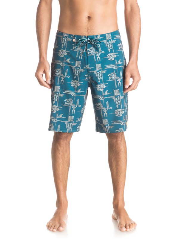 quiksilver, Waterman Upstream Tribal 20" Boardshorts, MAJOR BLUE (bsm0) 0 Waterman Upstream Tribal 20" Boardshorts EQMBS03002 Quiksilver