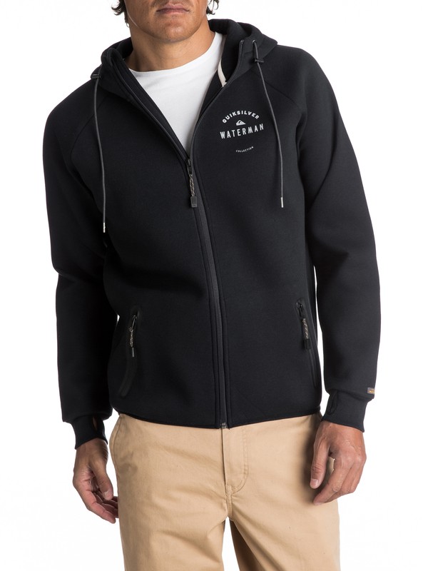 quiksilver, Waterman Trackmaster - Sweat à capuche zippé déperlant pour Homme, BLACK (kvj0) 0 Waterman Trackmaster - Sweat à capuche zippé déperlant pour Homme EQMFT03002 Quiksilver