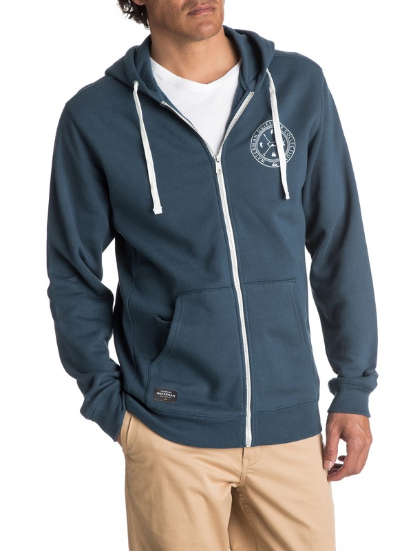 quiksilver, Waterman Ring The Bell - Sweat à capuche zippé pour Homme, MAJOR BLUE (bsm0) 0 Waterman Ring The Bell - Sweat à capuche zippé pour Homme EQMFT03008 Quiksilver
