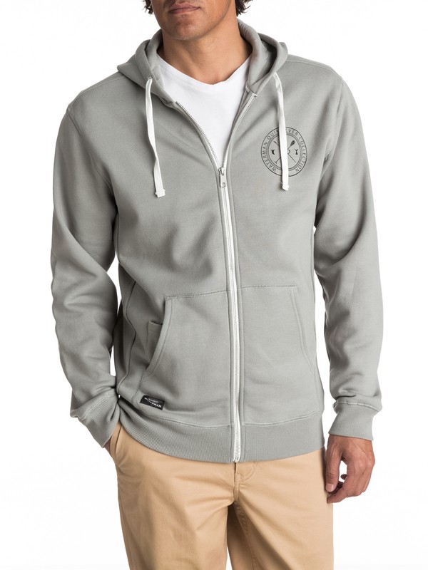 quiksilver, Waterman Ring The Bell - Zip-Up Hoodie, GREY (slr0) 0 Waterman Ring The Bell - Zip-Up Hoodie Grey EQMFT03008 Quiksilver