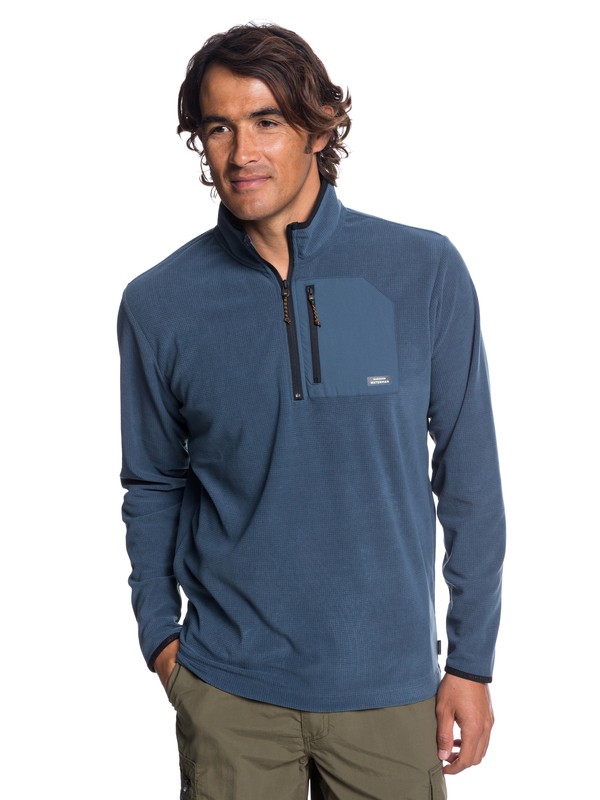 quiksilver, Waterman Boat Trip Technical Half-Zip Fleece, ORION BLUE (brg0) 0 Waterman Boat Trip Technical Half-Zip Fleece Blue EQMFT03023 Quiksilver