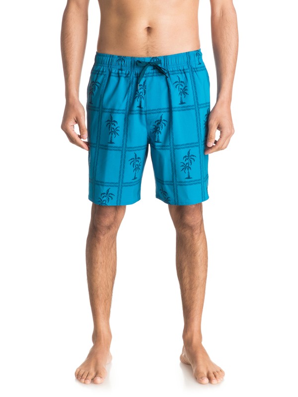 quiksilver, Waterman Marineland Palms 18" - Swim Shorts, FRENCH BLUE (bnm0) 0 Waterman Marineland Palms 18" - Swim Shorts EQMJV03004 Quiksilver