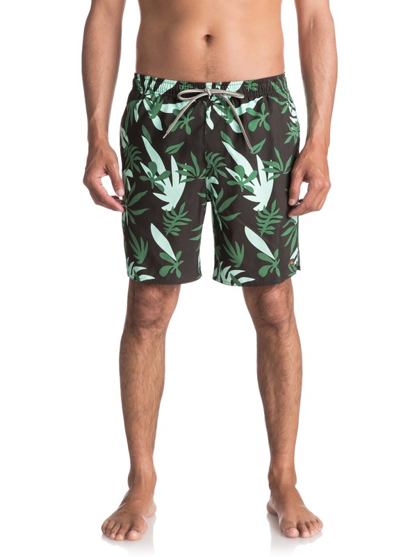 quiksilver, Waterman Cutout 18" Volley Boardshorts, COAL (kvm0) 0 Waterman Cutout 18" Volley Boardshorts Black EQMJV03025 Quiksilver