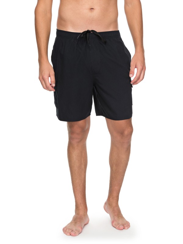 quiksilver, Waterman Balance 18" Volleys, BLACK (kvj0) 0 Waterman Balance 18" Volleys Black EQMJV03031 Quiksilver