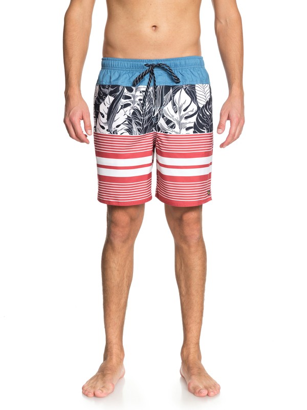 quiksilver, Waterman Jungle Thinking 18" Volleys, PARISIAN BLUE (blg6) 0 Waterman Jungle Thinking 18" Volleys Blue EQMJV03034 Quiksilver