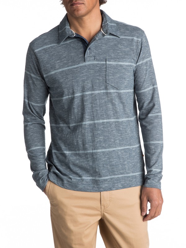 Waterman Home Team - Long Sleeve Polo Shirt for Men EQMKT03013 0 Waterman Home Team - Polo de manga larga para Hombre EQMKT03013 Quiksilver