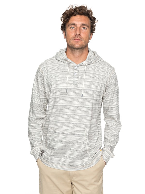 quiksilver, Waterman Sanberm Scope Long Sleeve Hooded Henley, BLACK SAND DOLLAR (kvj3) 0 Waterman Sanberm Scope Long Sleeve Hooded Henley EQMKT03027 Quiksilver