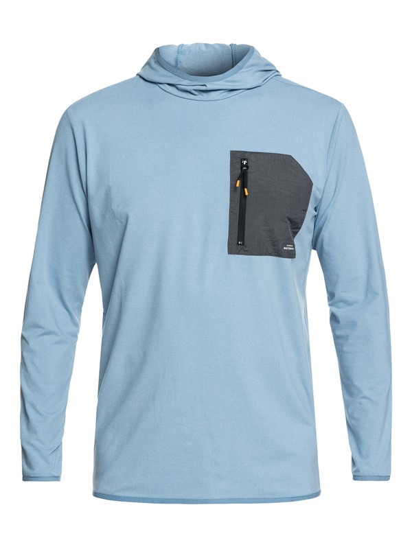quiksilver, Waterman Explorer - Technical Hoodie, BLUE SHADOW (bkq0) 0 Waterman Explorer - Technical Hoodie Blue EQMKT03028 Quiksilver