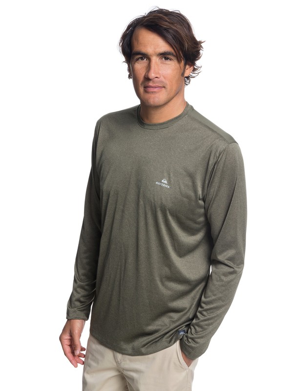 quiksilver, Waterman Heat Runner - T-shirt à manches longues pour Homme, IVY GREEN (crb0) 0 Waterman Heat Runner - T-shirt à manches longues pour Homme Marron EQMKT03040 Quiksilver