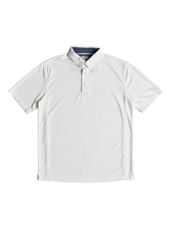 quiksilver, Waterman Water 2 Short Sleeve Polo Shirt, SNOW WHITE (wbk0) 0 Waterman Water 2 Short Sleeve Polo Shirt White EQMKT03046 Quiksilver