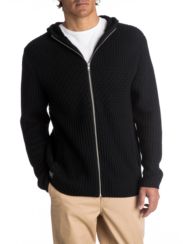 quiksilver, Waterman High Winds - Pull zippé à capuche pour Homme, BLACK (kvj0) 0 Waterman High Winds - Pull zippé à capuche pour Homme Noir EQMSW03005 Quiksilver