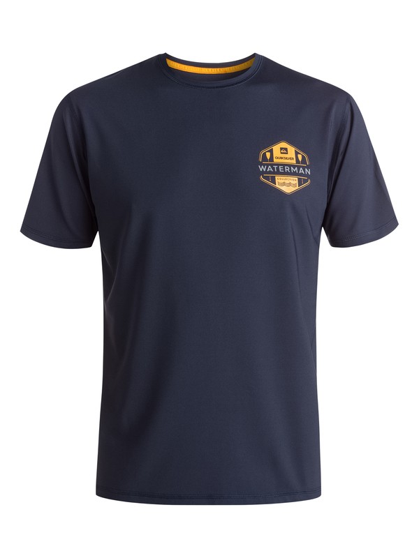 quiksilver, Waterman Mullaway - Short Sleeve Rash Vest, NAVY BLAZER (byj0) 0 Waterman Mullaway - Short Sleeve Rash Vest EQMWR03006 Quiksilver