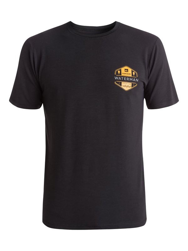 quiksilver, Waterman Catalina - Short Sleeve Rash Vest, BLACK (kvd0) 0 Waterman Catalina - Short Sleeve Rash Vest EQMWR03007 Quiksilver