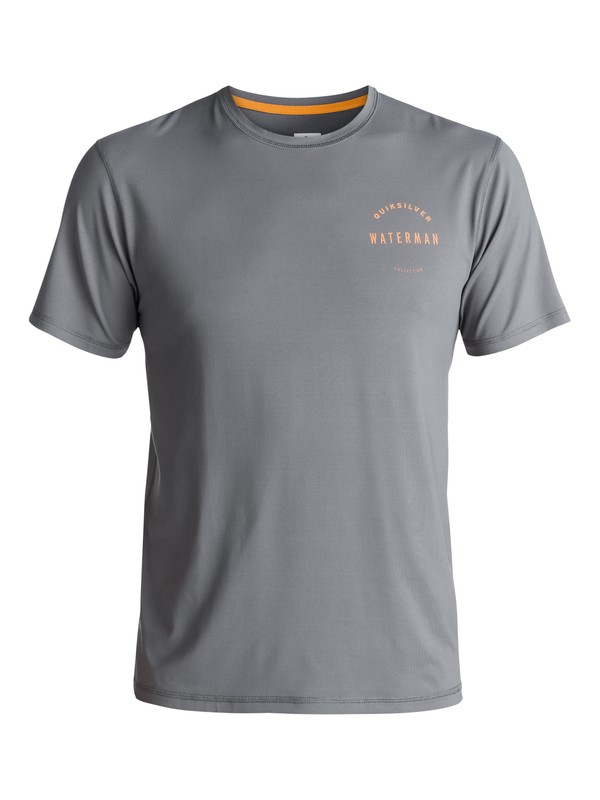 quiksilver, Waterman Mullaway - Surf-Tee Amphibian UPF 50, QUIET SHADE (kze0) 0 Waterman Mullaway - Surf-Tee Amphibian UPF 50 Noir EQMWR03017 Quiksilver