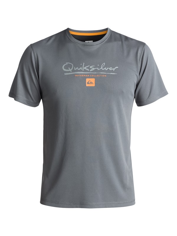 quiksilver, Waterman Gut Check - Surf-Tee Amphibian UPF 40 pour Homme, QUIET SHADE (kze0) 0 Waterman Gut Check - Surf-Tee Amphibian UPF 40 pour Homme EQMWR03018 Quiksilver
