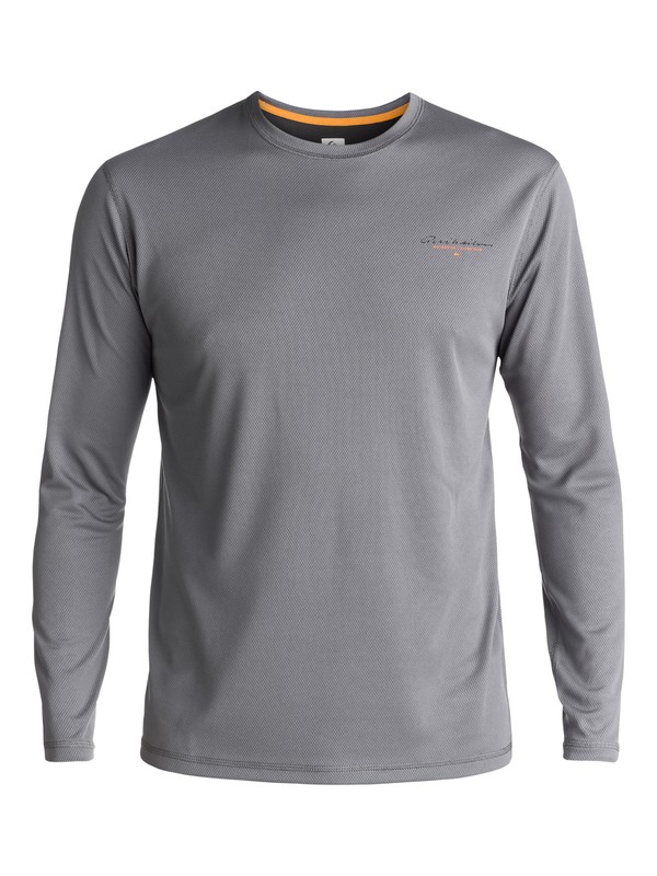 quiksilver, Waterman Gut Check - Surf-Tee Amphibian UPF 40 manches longues pour Homme, QUIET SHADE (kze0) 0 Waterman Gut Check - Surf-Tee Amphibian UPF 40 manches longues pour Homme Noir EQMWR03019 Quiksilver