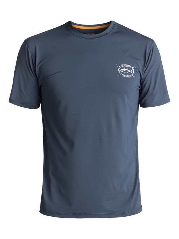 quiksilver, Waterman Chill Amphibian UPF 50 Surf Tee, DARK DENIM (brq0) 0 Waterman Chill Amphibian UPF 50 Surf Tee Blue EQMWR03020 Quiksilver