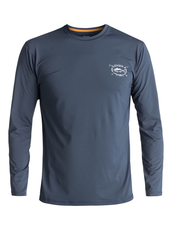 quiksilver, Waterman Chill - Surf-Tee Amphibian UPF 50 manches longues pour Homme, DARK DENIM (brq0) 0 Waterman Chill - Surf-Tee Amphibian UPF 50 manches longues pour Homme Bleu EQMWR03021 Quiksilver