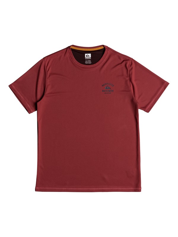 quiksilver, Waterman Gut Check Short Sleeve UPF 50 Rashguard, CARDINAL (rpe0) 0 Waterman Gut Check Short Sleeve UPF 50 Rashguard Red EQMWR03040 Quiksilver