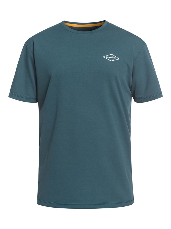 quiksilver, Waterman Gut Check Short Sleeve UPF 30 Rashguard, ORION BLUE (brg0) 0 Waterman Gut Check Short Sleeve UPF 30 Rashguard Blue EQMWR03050 Quiksilver